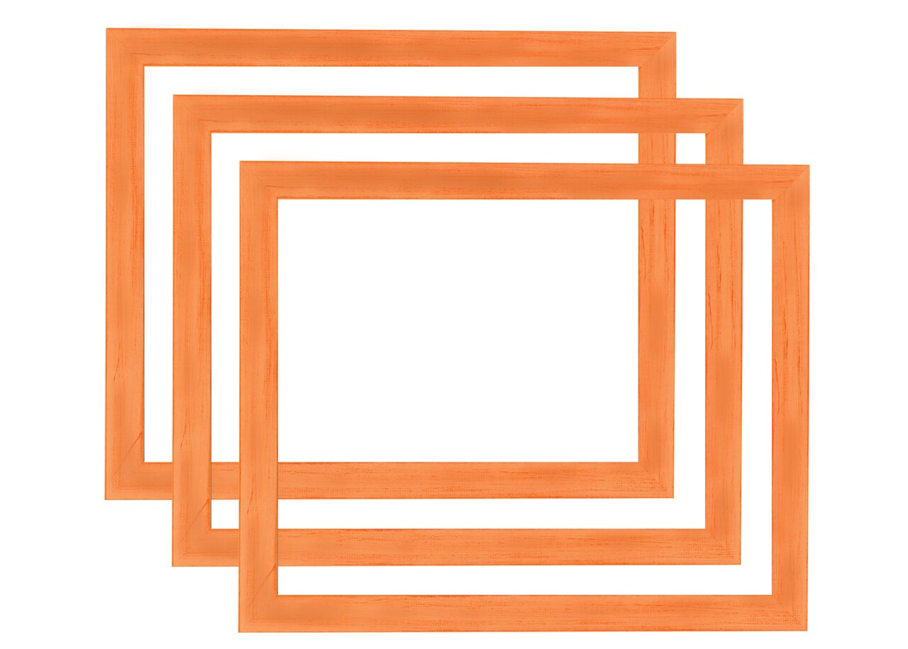 Millbrook Collection Country Chic Wood Picture Frames, Narrow - 1-1/2" Face Solid Wood Molding for Photos, Artwork & Prints Includes Acrylic Glazing - Made in USA